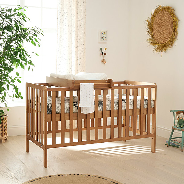Malmo Cot Bed with Cot Top Changer & Mattress